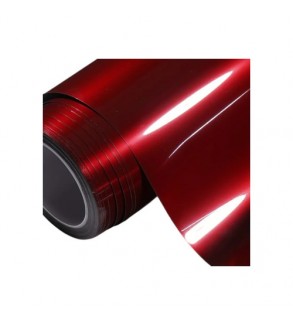 Folie auto autocolant PET premium rosu liquid metal cherry red 1x1.52m Cod: SP1026V