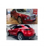 Folie auto autocolant PET premium rosu liquid metal cherry red 1x1.52m Cod: SP1026V