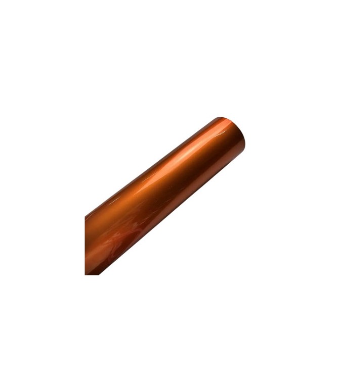 Folie auto autocolant PET premium portocalie liquid metal mclaren volcano orange 1x1.52m Cod: SP1087V