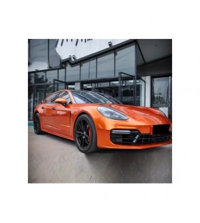 Folie auto autocolant PET premium portocalie liquid metal mclaren volcano orange 1x1.52m Cod: SP1087V