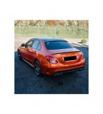 Folie auto autocolant PET premium portocalie liquid metal mclaren volcano orange 1x1.52m Cod: SP1087V