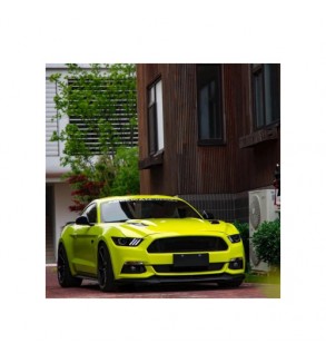 Folie auto autocolant Pet premium galben liquid metal yellow lime 1x1.52 m Cod: SP1022V