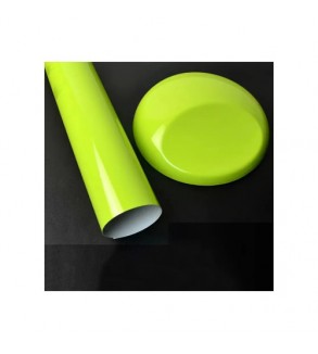 Folie auto autocolant Pet premium galben liquid metal yellow lime 1x1.52 m Cod: SP1022V