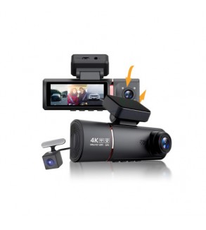 Sistem DVR auto cu 2 camere fata 4K si spate Full HD 1080p interior  Cod: CNS-M8-2