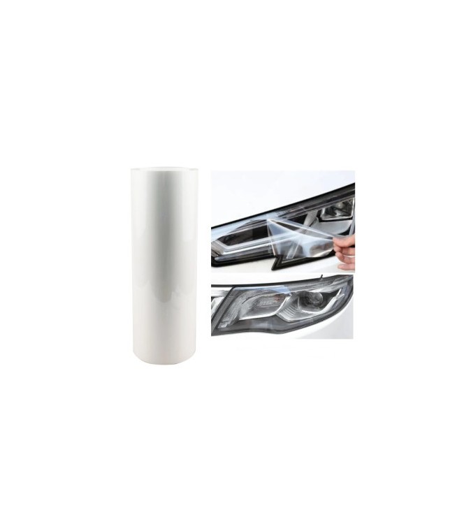Folie far stop PPF TPU fotocromatica transparent fumuriu 40cm x 1m Cod: UV001 Folie far stop PPF TPU fotocromatica transparent fumuriu 40cm x 1m Cod: UV001