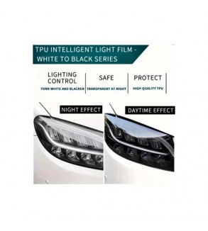 Folie far stop PPF TPU fotocromatica transparent fumuriu  40cm x 1m Cod: UV001