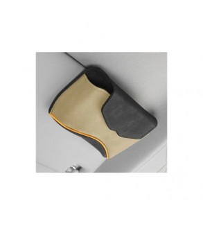 Suport ochelari premium piele ecologica bej Cod: FS-1333