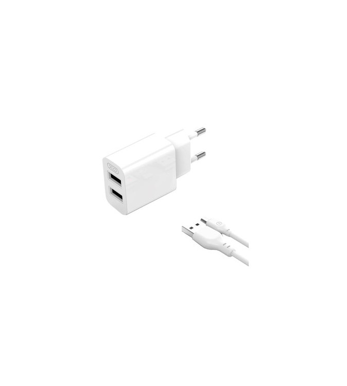 Incarcator retea USB 2.4A cu cablu Micro USB Cod: XO-L109B