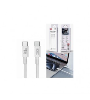 Cablu pentru incarcare 240W Quick Charge si transfer date Type-C la Type-C Cod: XO-NB-Q298
