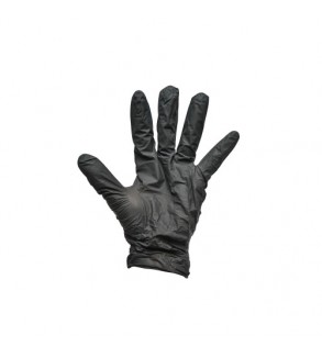 Manusi nitril negre nepudrate cu textura aderenta pe degete marimea S 100 buc Cod: BK79977
