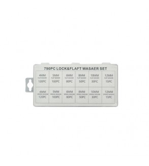 Trusa saibe plate si grover 4-12mm 790 piese Cod: BK99835