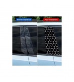 Set abtibild stalpi auto si geam auto design honey comb 50x25cm Cod: GZ-01