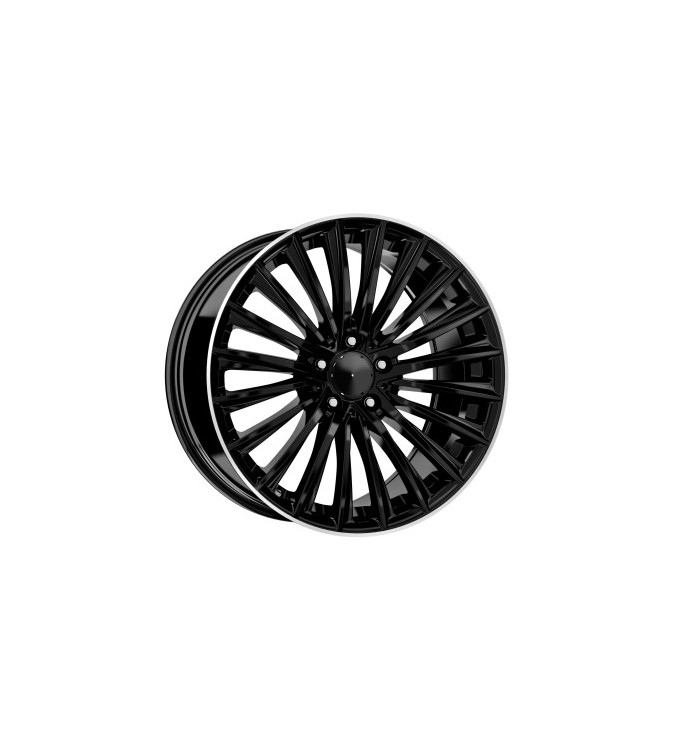 Jante DY1989 19x8 5x112 negre cu margine diamond cut compatibile Mercedes Jante DY1989 19x8 5x112 negre cu margine diamond cut compatibile Mercedes